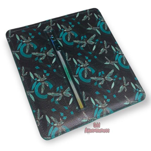 Dragonfly Sigma Bifold Vinyl Faux Leather Wallet with Matching Key Strap Lanyard - Picture 7 of 8